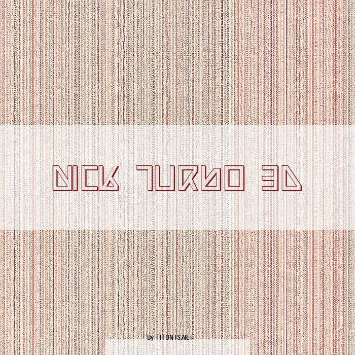Nick Turbo 3D example